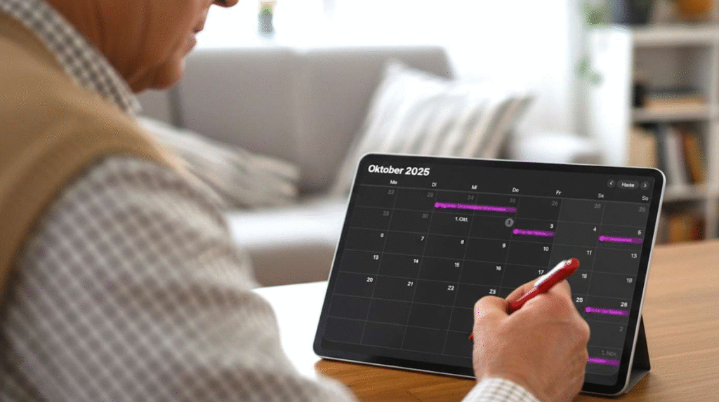 Rentenzahlung im Oktobe