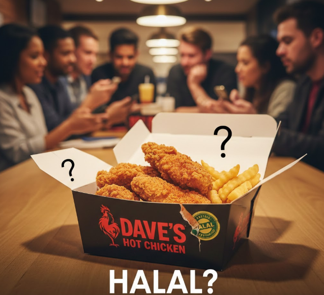 is dave's hot chicken halal