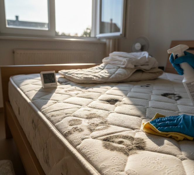 matratze stockflecken